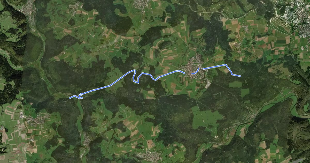 Маршрут Enisheim - Schloss Hausen на спутниковом снимке