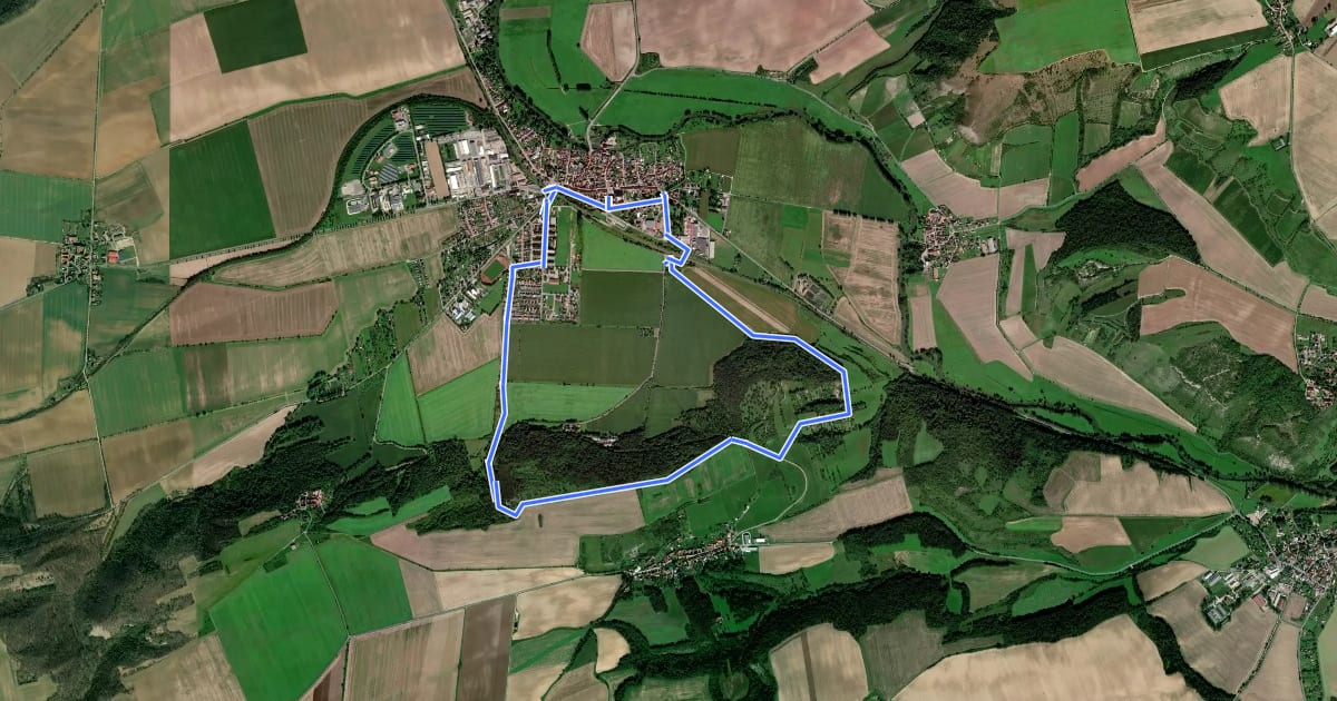 Маршрут Ennsberg Rundweg на спутниковом снимке