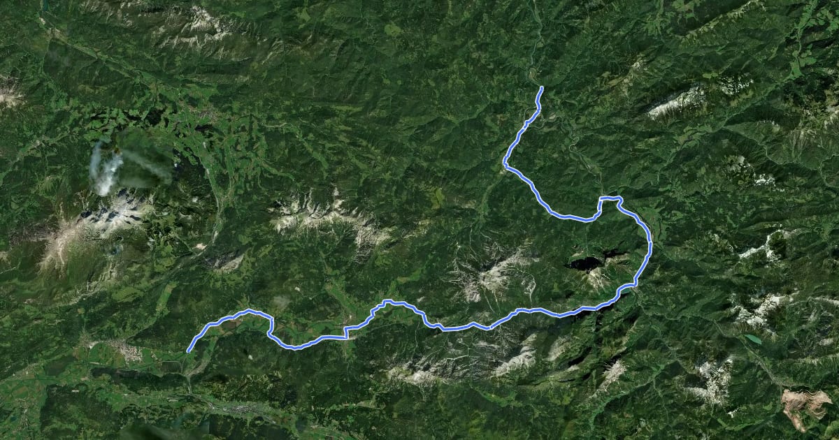Маршрут Ennsradweg (Steiermark Abs. Ost) на спутниковом снимке