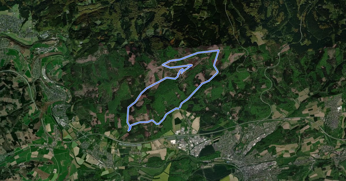 Маршрут Enste Rundweg A9 на спутниковом снимке