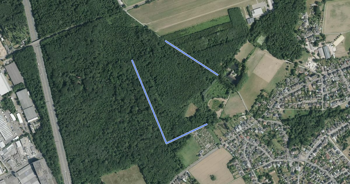 Маршрут Entdeckerschleife Wasserburg Haus Graven на спутниковом снимке