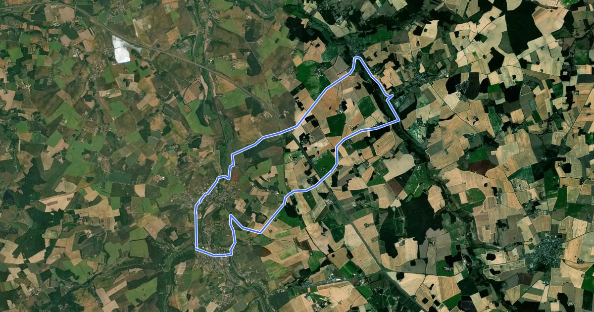 Маршрут Entre la vallée du Long et de l’Escotais на спутниковом снимке