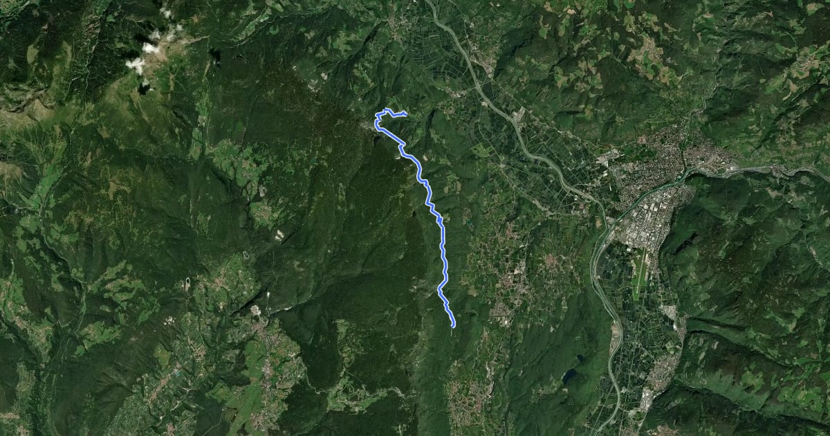 Маршрут Eppaner Höhenweg - Alta Via di Appiano на спутниковом снимке