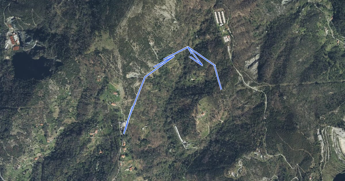Маршрут Eremo di Sant'Alberto - Bivio a Monte del Bosco dei Frati на спутниковом снимке