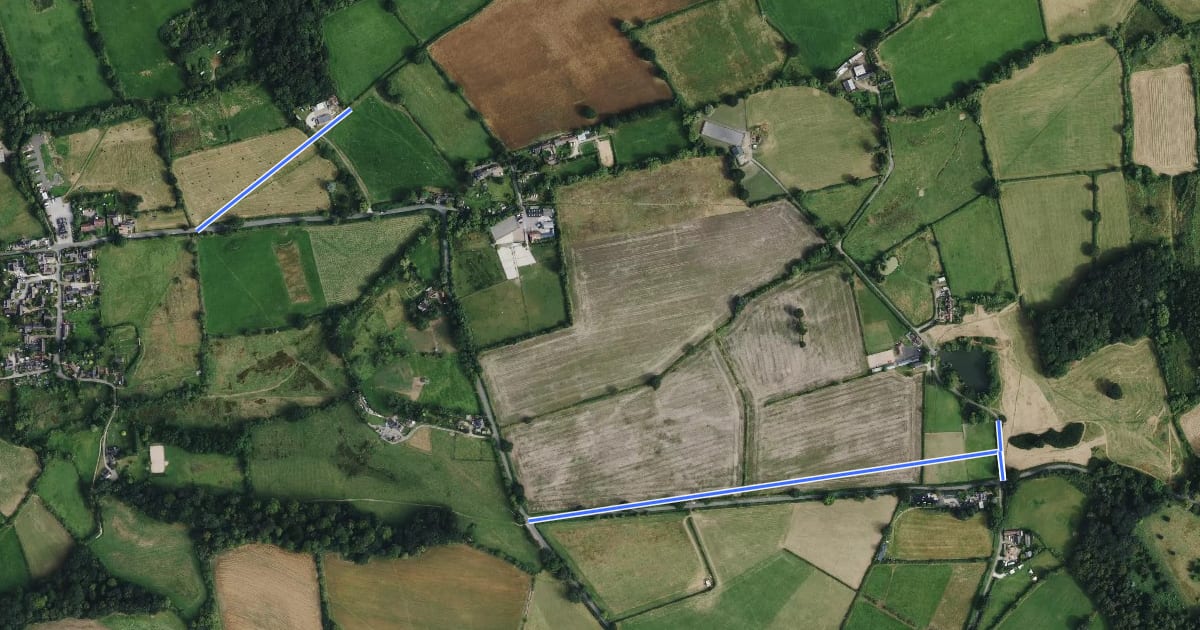 Маршрут Erewash Circular Walk 1 на спутниковом снимке