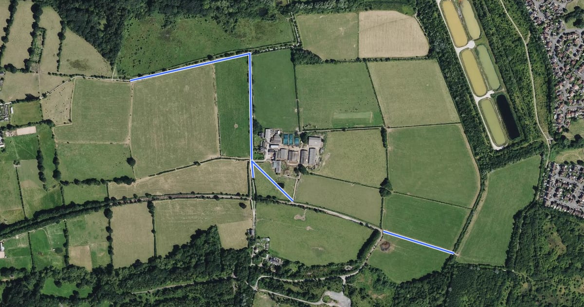 Маршрут Erewash Circular Walk 6 на спутниковом снимке