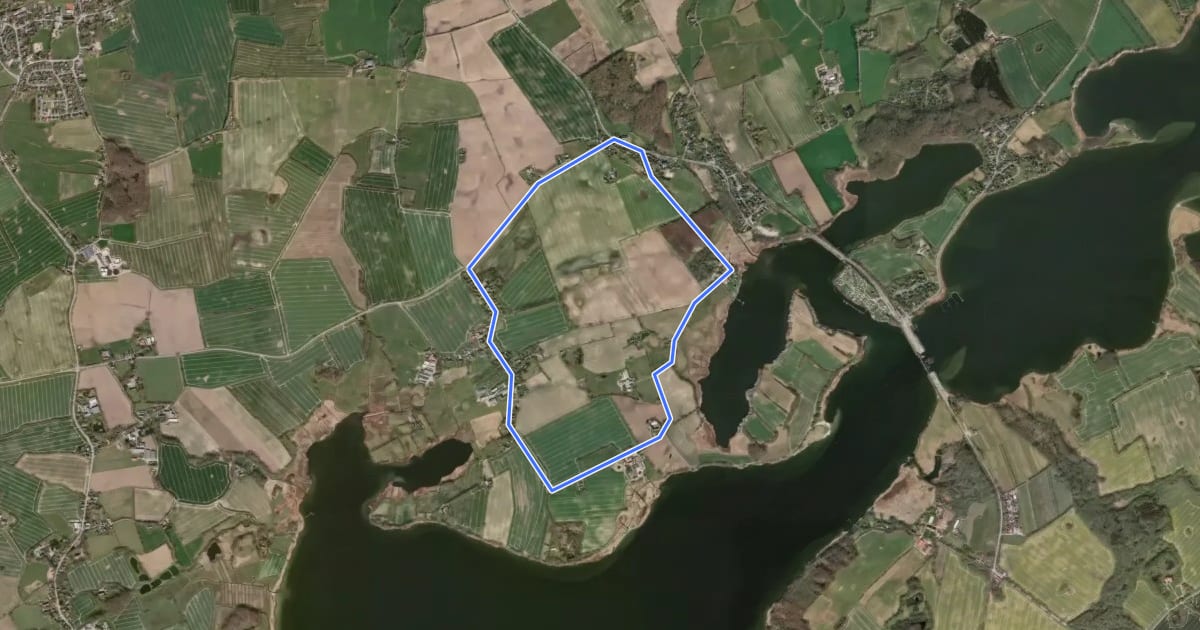 Маршрут Erholungsort Ulsnis: Rundweg Dallacker, Gunneby на спутниковом снимке