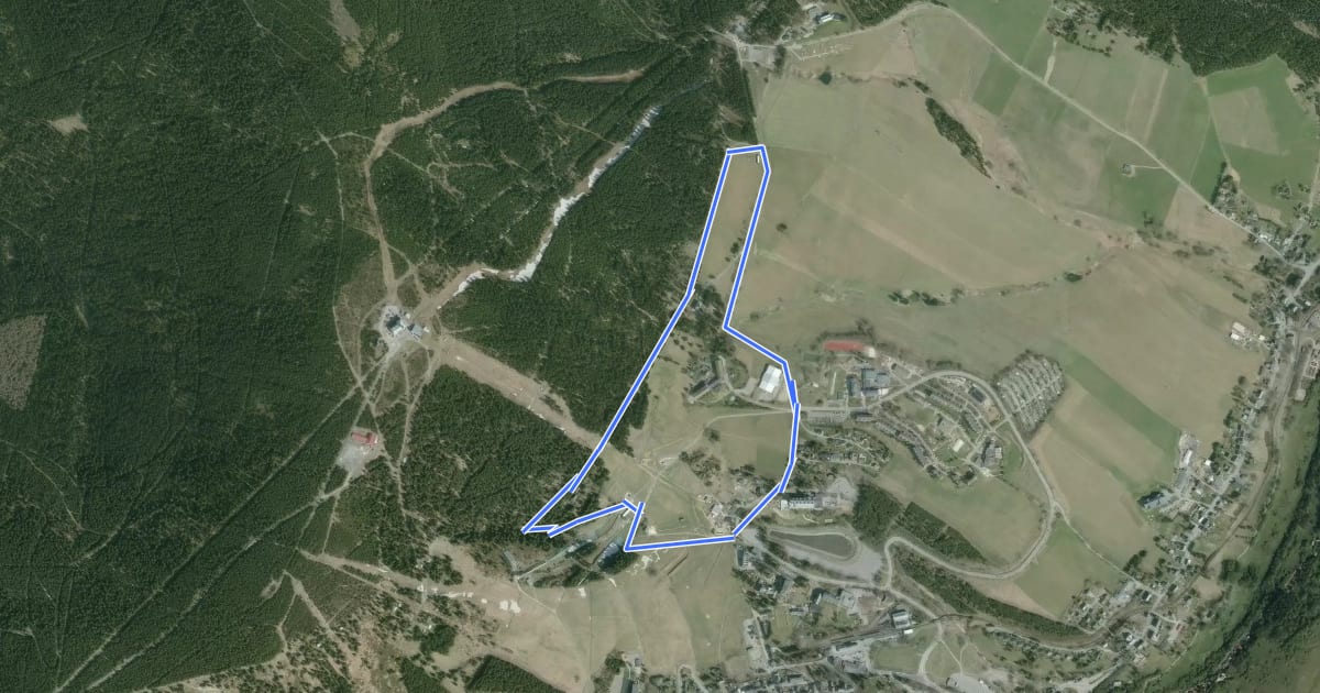 Маршрут Eric-Frenzel-Tour на спутниковом снимке