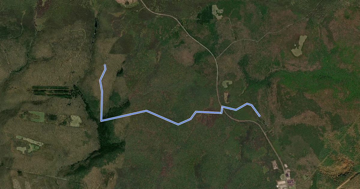 Маршрут Erie Camp Trail на спутниковом снимке