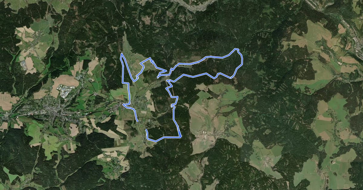 Маршрут Erlbacher Bergweg на спутниковом снимке