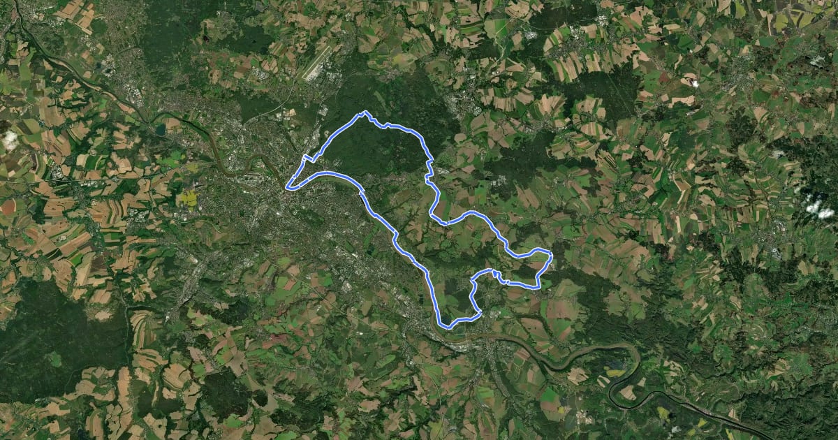 Маршрут Erlebnisregion Dresden Route 3 на спутниковом снимке