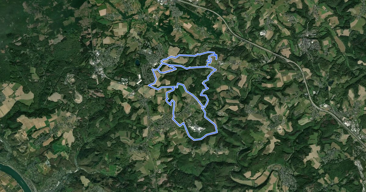 Маршрут Erlebnistag Wandern 2011 на спутниковом снимке