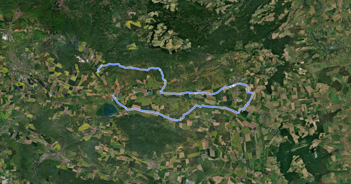 Маршрут Erlebnistour Kaisertour на спутниковом снимке