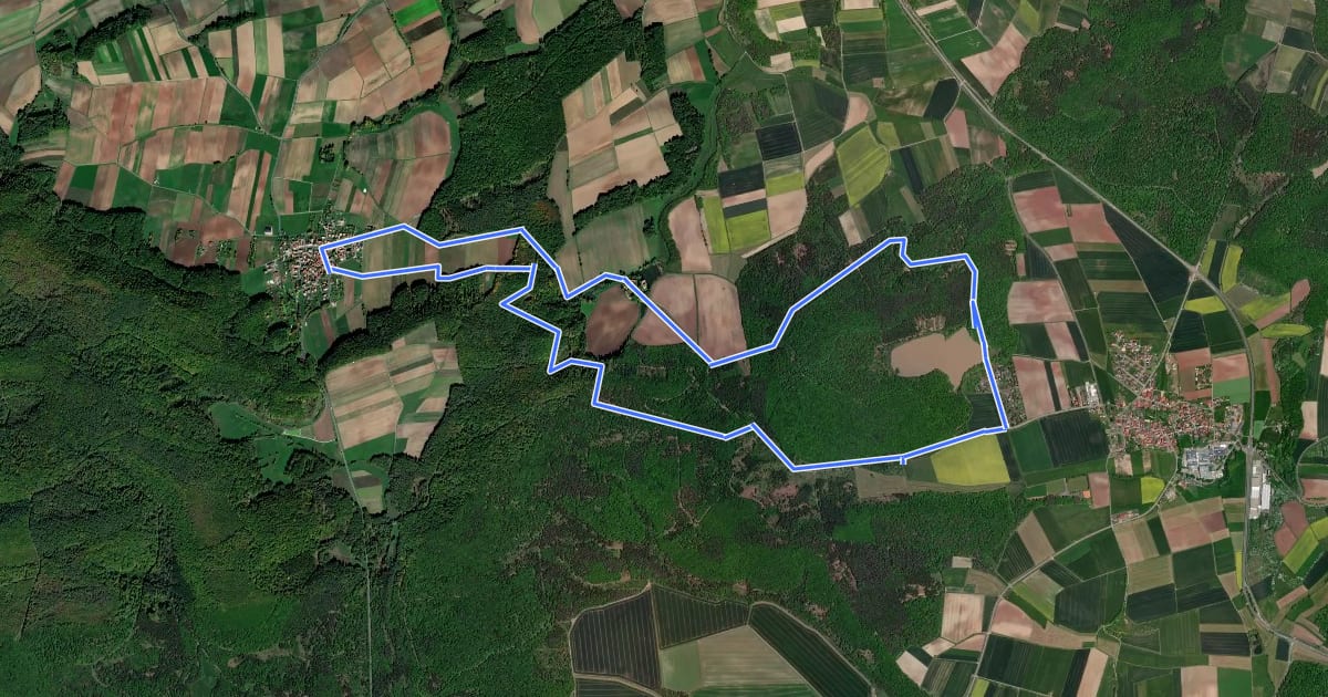 Маршрут Erlebnistour "Wasserschloss und Reuthsee" на спутниковом снимке