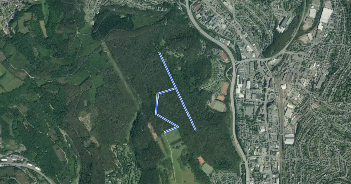 Маршрут Erlebniswald Historischer Tiergarten Siegen на спутниковом снимке