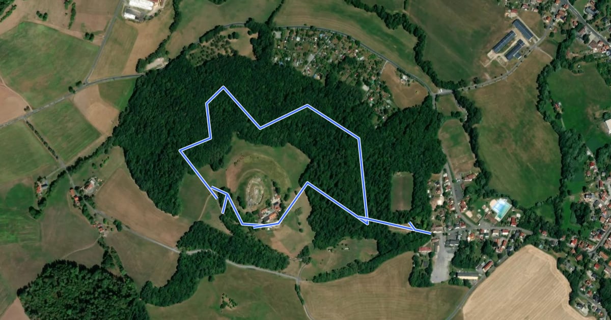 Маршрут Erlebniswanderweg "Rund um die Schaumburg" на спутниковом снимке