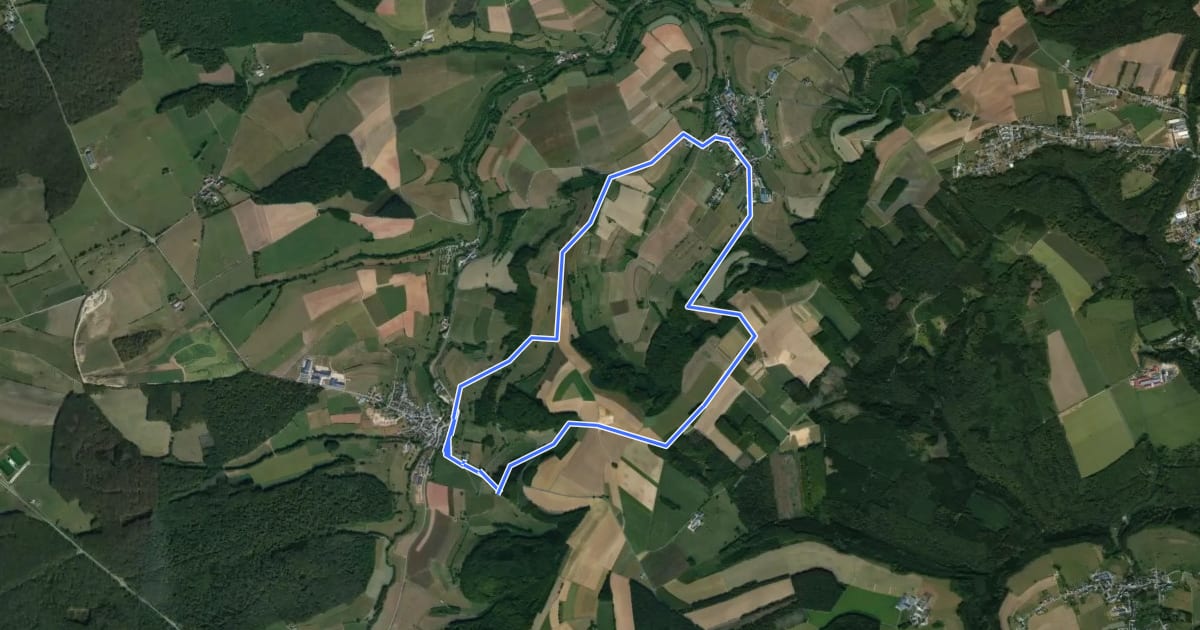 Маршрут Ermsdorf 6 на спутниковом снимке