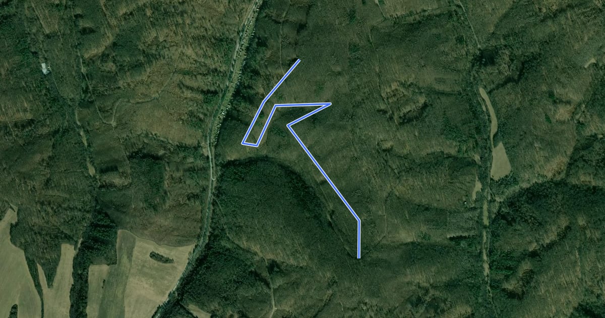Маршрут Čertov trail на спутниковом снимке