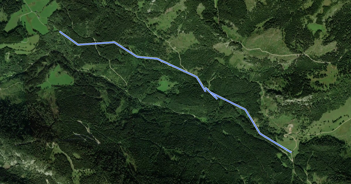 Маршрут Erzherzog-Johann-Wanderweg на спутниковом снимке
