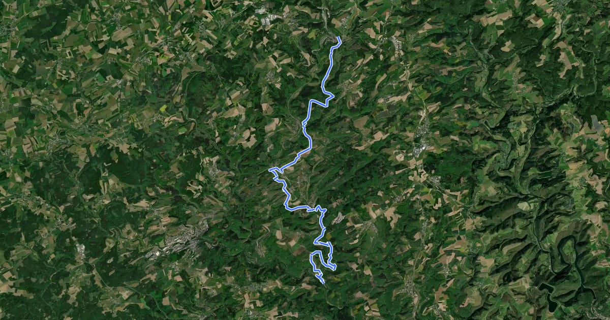 Маршрут Escapardenne Eisleck Trail - Etape 1 на спутниковом снимке