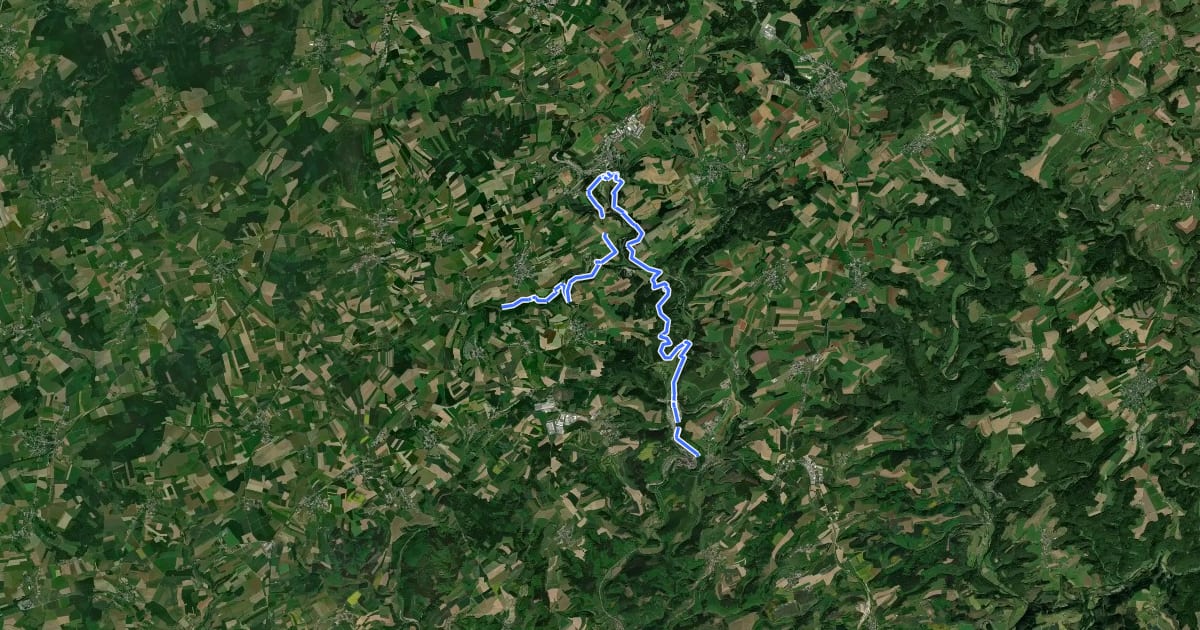 Маршрут Escapardenne Eisleck Trail - Etape 2 на спутниковом снимке