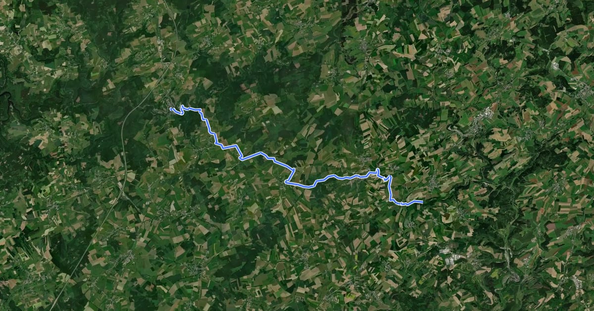 Маршрут Escapardenne Eisleck Trail - Etape 3 на спутниковом снимке