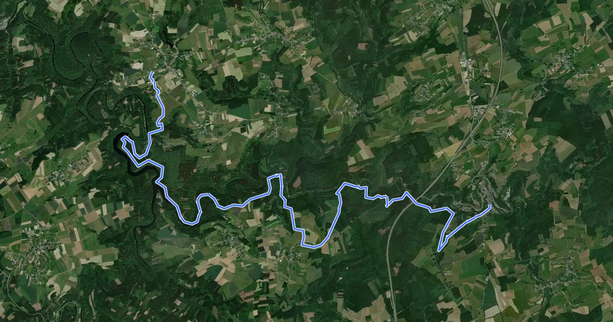 Маршрут Escapardenne Eisleck Trail - Etape 4 на спутниковом снимке