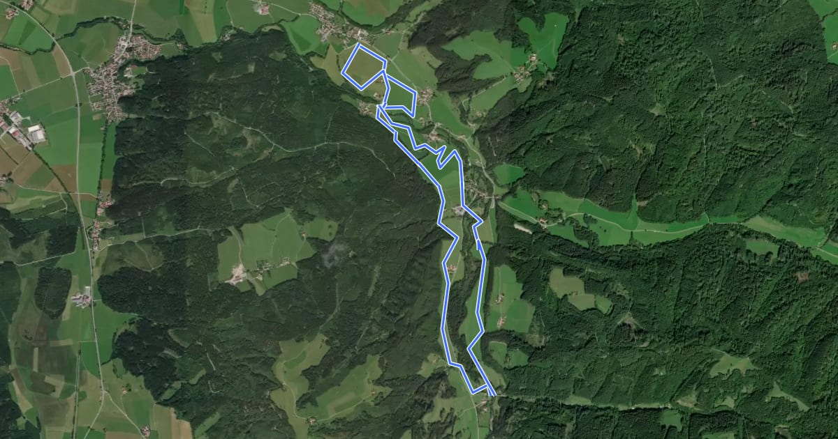 Маршрут Eschachtalloipe (10km) на спутниковом снимке