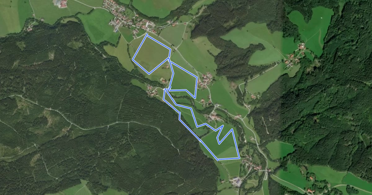 Маршрут Eschachtalloipe (5km) на спутниковом снимке