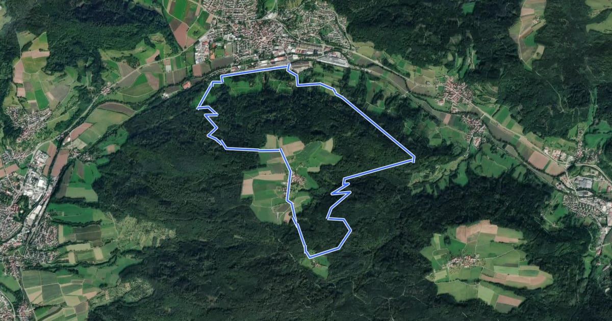 Маршрут Eschelhofweg на спутниковом снимке