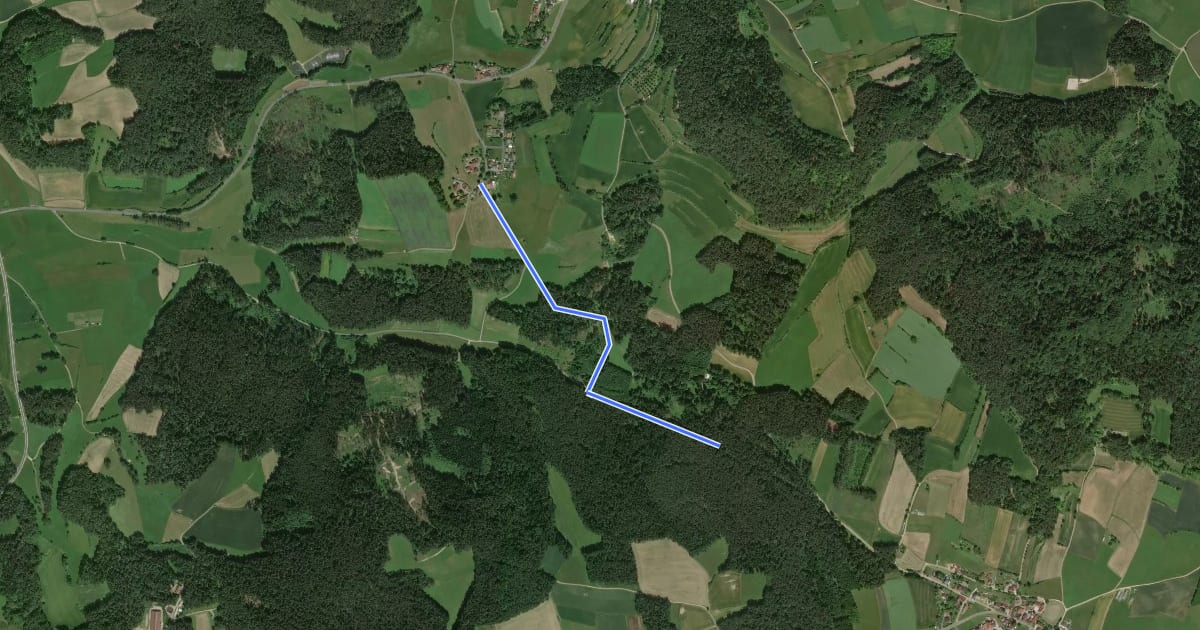 Маршрут Eschenfelden Rundweg 7a на спутниковом снимке