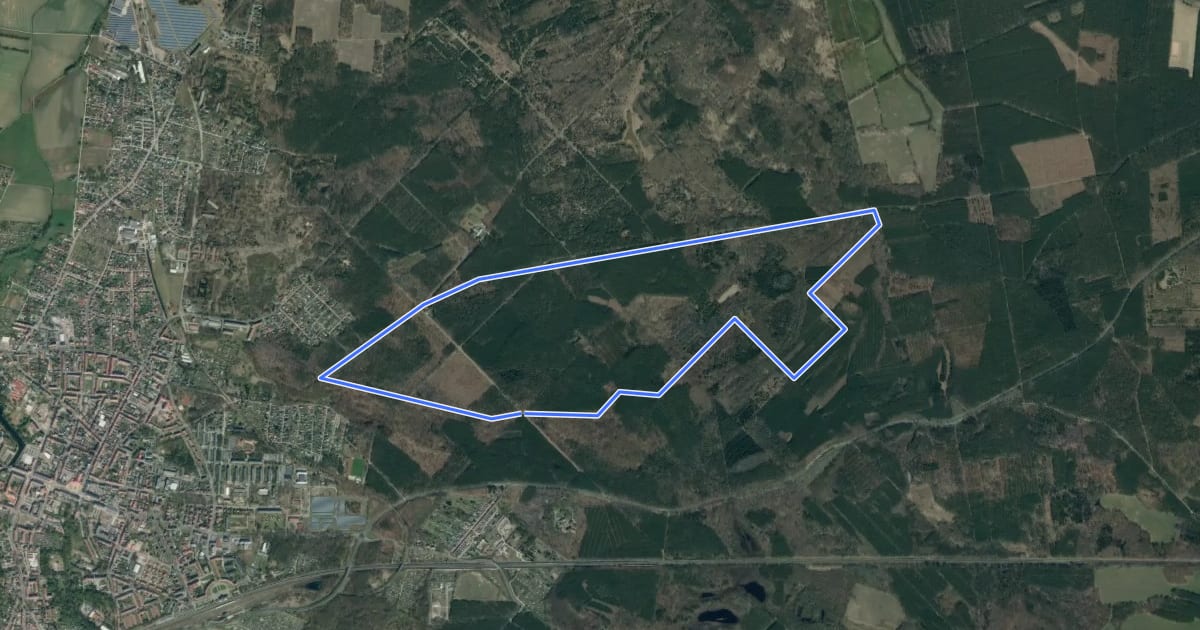 Маршрут Eschhorstwanderweg на спутниковом снимке