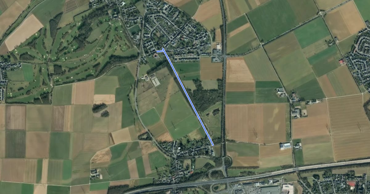 Маршрут Eschweiler (79) - Eschweiler (81) на спутниковом снимке