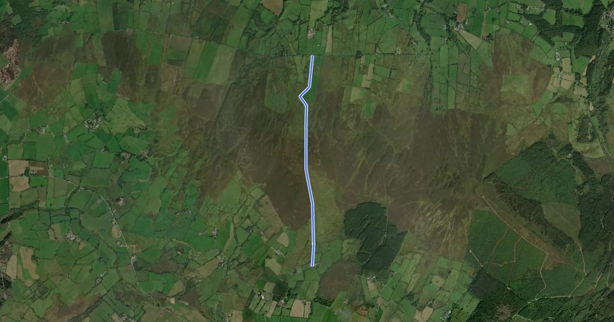 Маршрут Eskeradooey Public Bridleway на спутниковом снимке