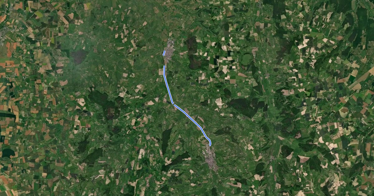 Маршрут Espace randonnée du sud Pays d'Auge на спутниковом снимке
