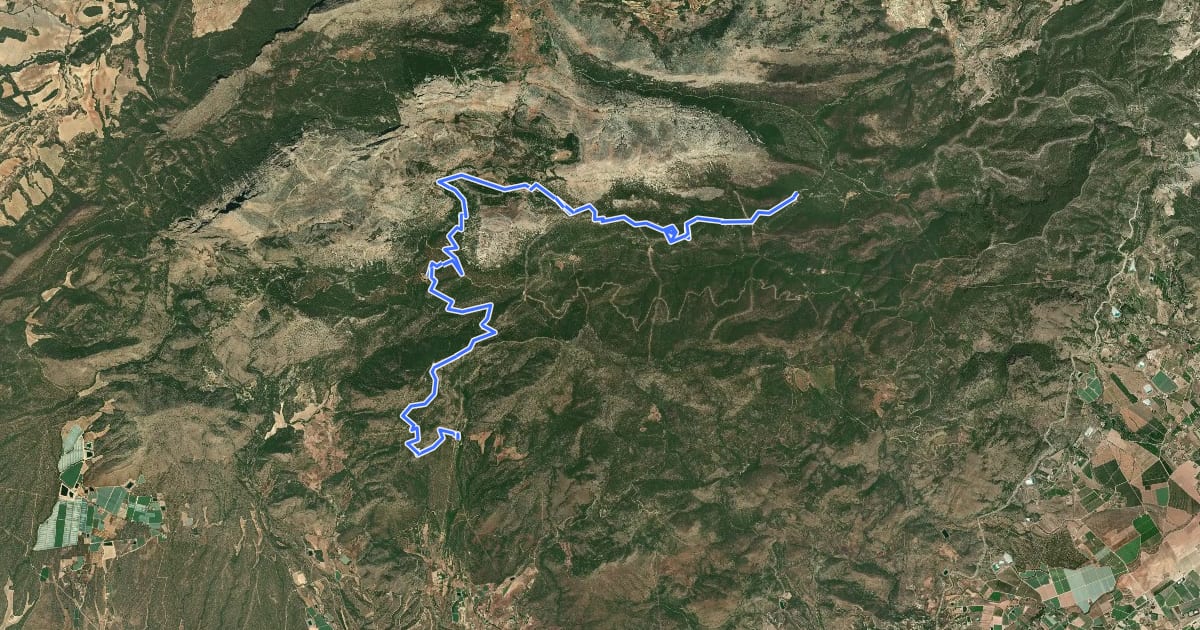 Маршрут Esputrek. Tramo 3 La Perdiz - Las Alquerías на спутниковом снимке