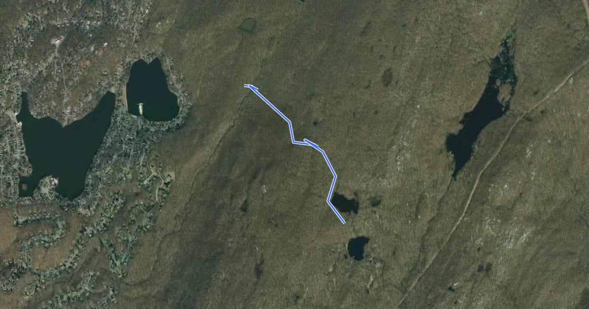 Маршрут Esrkine Connector Trail на спутниковом снимке
