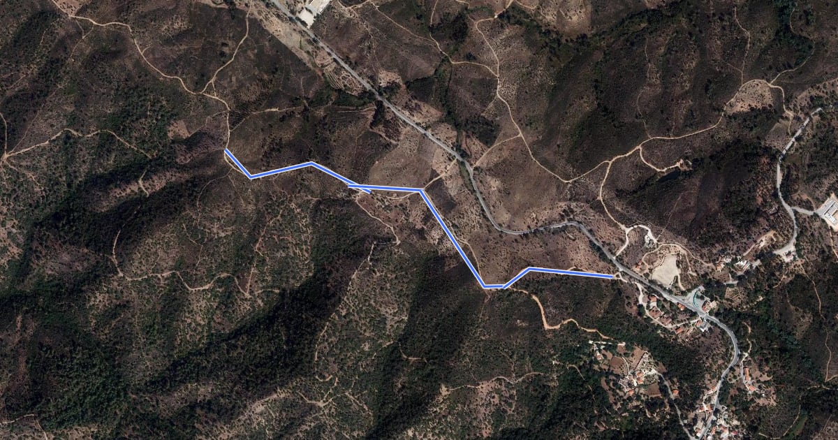 Маршрут Estação da Biodiversidade de Barranco do Velho на спутниковом снимке