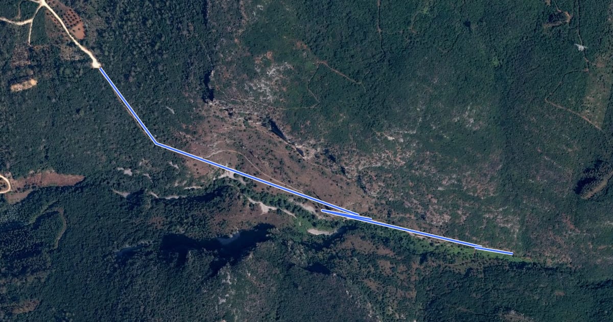 Маршрут Estação da Biodiversidade de Vale de Poios на спутниковом снимке