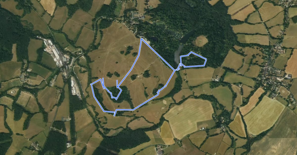 Маршрут Estate Walk at Sheffield Park на спутниковом снимке