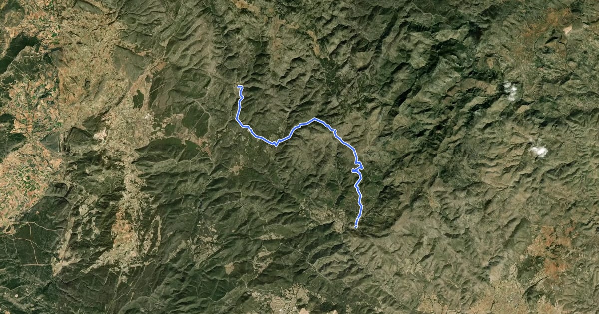 Маршрут Etapa 07: Andilla - Abejuela на спутниковом снимке