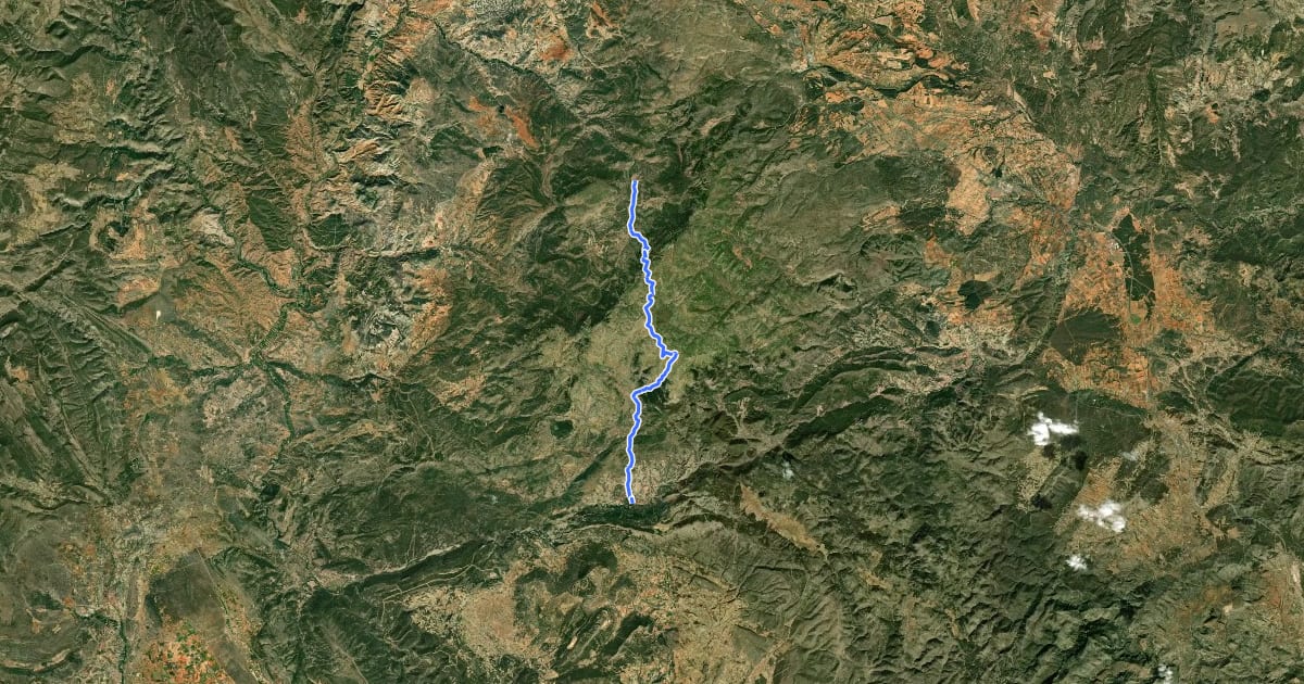 Маршрут Etapa 09: Arcos de las Salinas - Camarena de la Sierra на спутниковом снимке