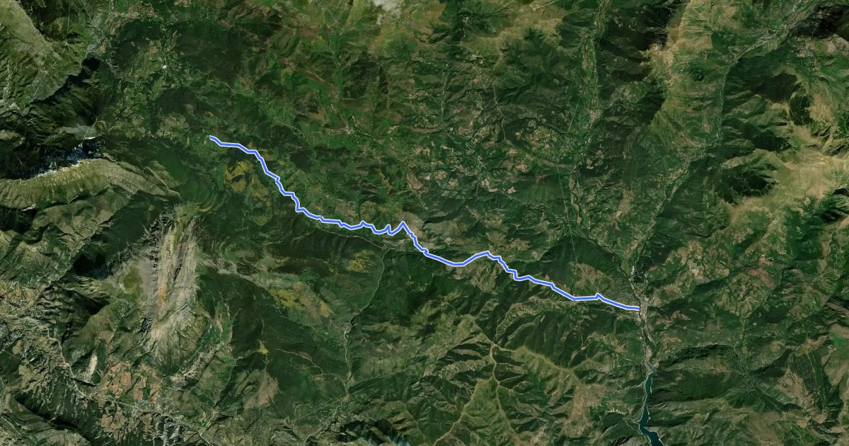 Маршрут Etapa 1: Pont de Suert – Bonansa – San Feliu de Veri на спутниковом снимке