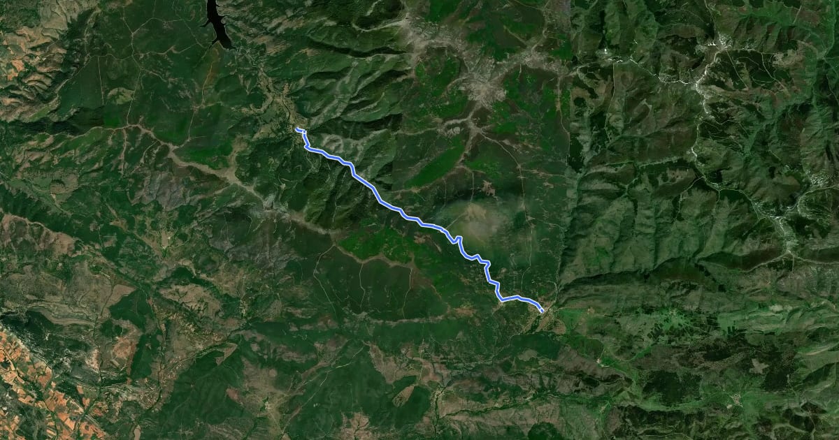 Маршрут Etapa 12 Barbadillo de Herreros - Pineda de la Sierra на спутниковом снимке