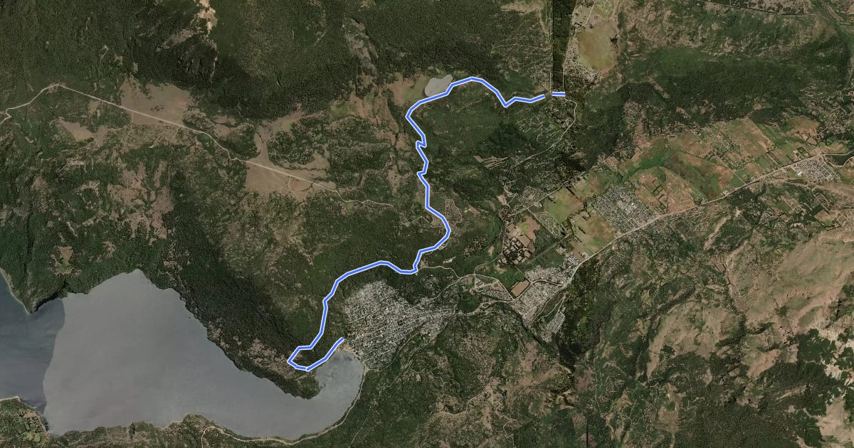 Маршрут Etapa 16: Laguna Rosales - San Martín de Los Andes на спутниковом снимке