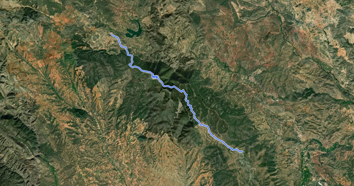 Маршрут Etapa 2: Aranda de Moncayo - Viver de la Sierra на спутниковом снимке