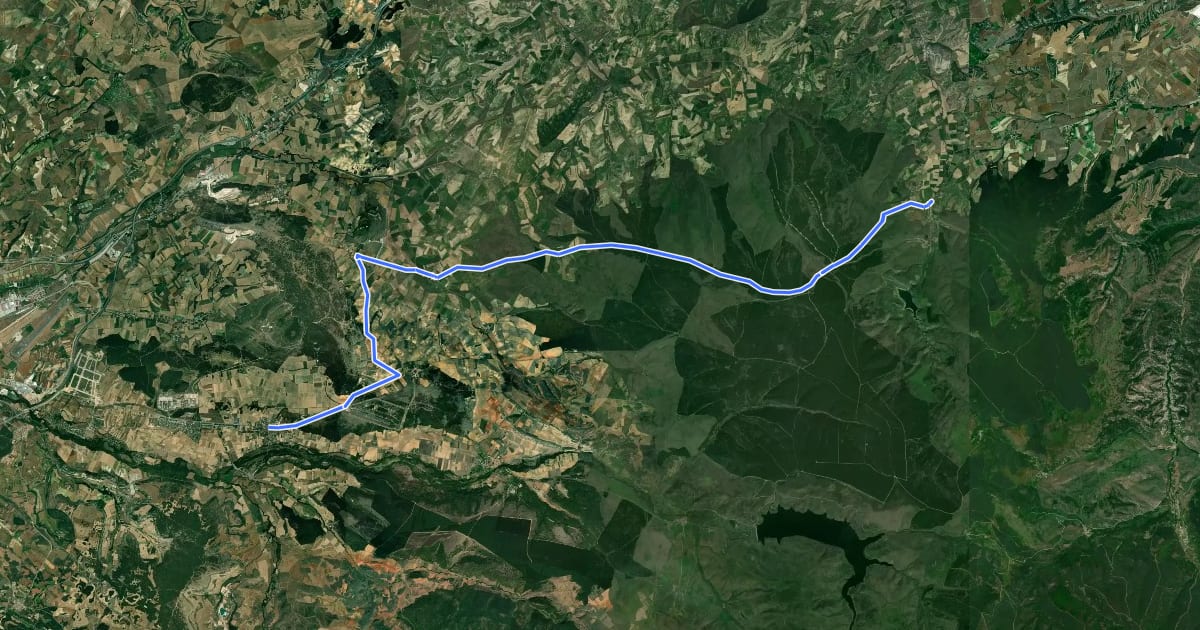 Маршрут Etapa 4 Villafranca Montes de Oca - Ibeas de Juarros на спутниковом снимке