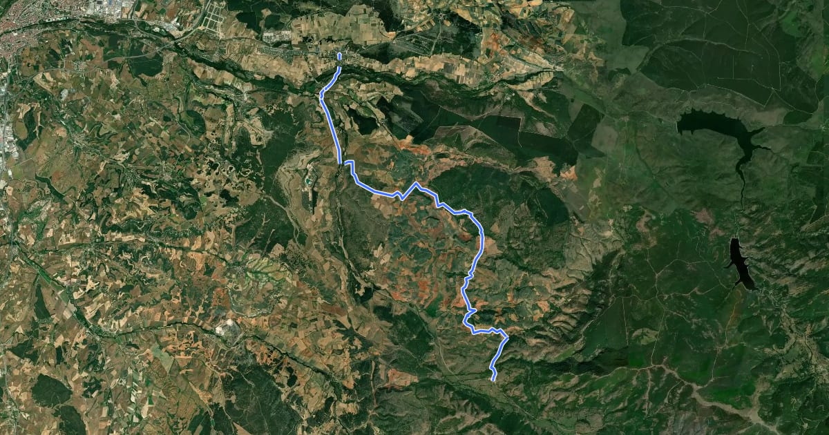 Маршрут Etapa 5 Ibeas de Juarros - Palazuelos de la Sierra на спутниковом снимке