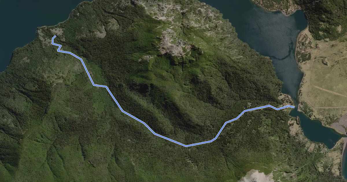 Маршрут Etapa 9: Puerto Canoa – Aila на спутниковом снимке