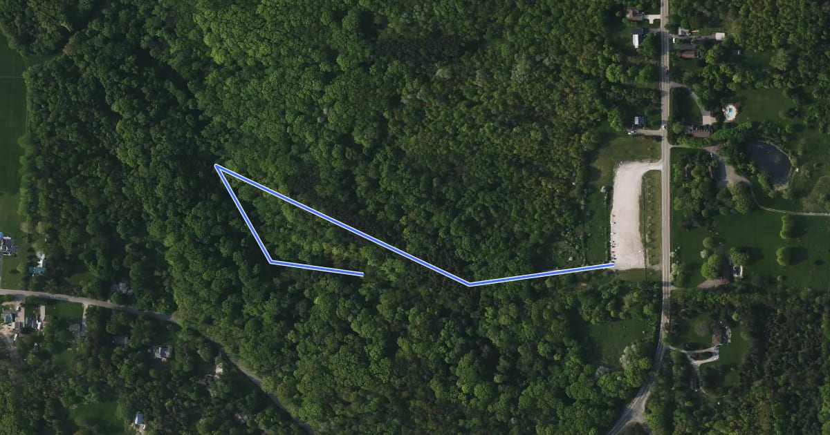 Маршрут Eternal Flame Trail на спутниковом снимке